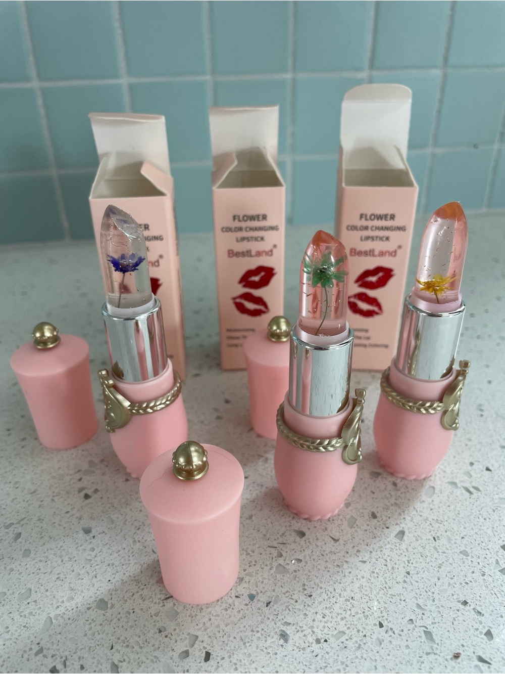 Flower Jelly Lipstick Set Temperature Change Moisturizer - Picture 1 of 2